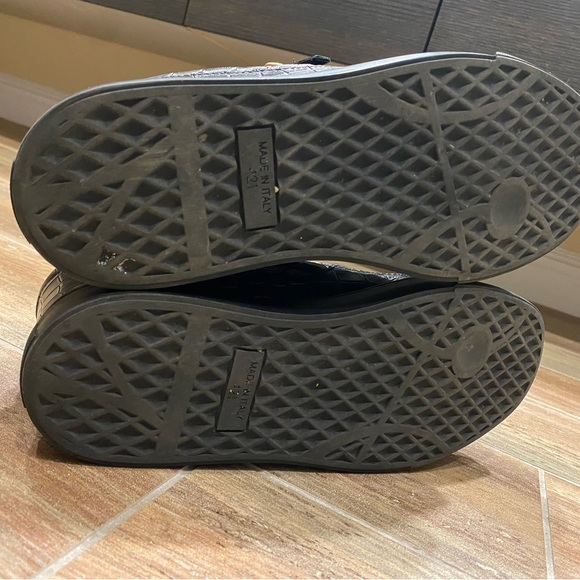 GIUSEPPE ZANOTTI
Men's Croc-Embossed Low-Top Sneakers, Black 42.5 - Picture 4 of 7